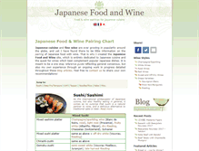 Tablet Screenshot of japanese-food-and-wine.com